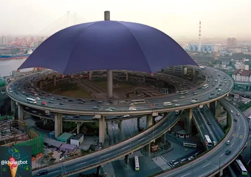 بزرگ ترین چتر جهان در چین😍