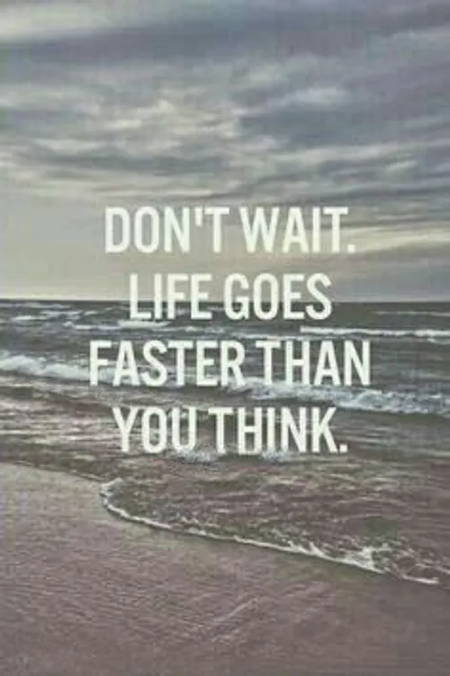 ‏منتظر نمون... زندگی سریعتر از چیزی که فکرش رو بکنی تموم 