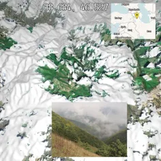 🔴تصویر ماهواره‌ای سه‌بعدی از محل حادثه‌ی بالگرد رئیس جمهو