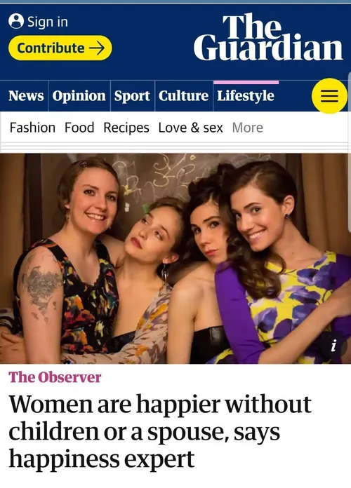 تحقیقات نشون داده، سالم ترین و شادترین گروه زنان، آن هایی
