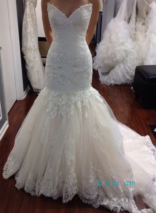 Item: H1074 Stunning inspired designer mermaid wedding dr