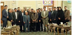 عکس یادگاری نمایندگان در جلسه تقدیر علی لاریجانی از «علیر