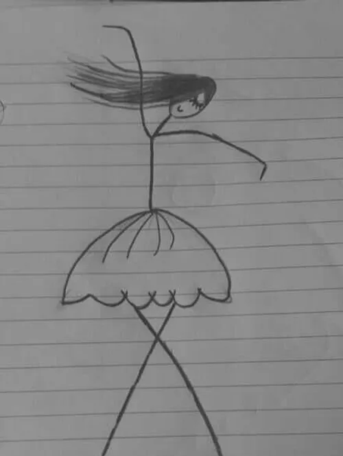 نقاشی دختر عمم ۷ ساله از تهران😂 😍