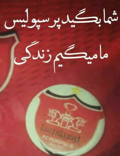 با افتخار پرسپولیسی هستم و خواهم بود