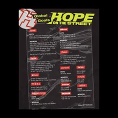 اهداف جهانی آلبوم HOPE ON THE STREET VOL.1  
