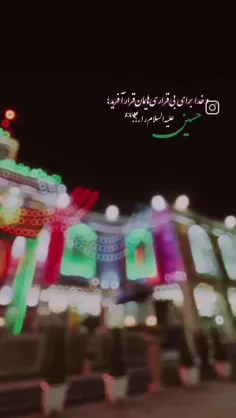 و خداوند امام حسین علیه السلام را آفرید تا قرار دلهای بی 