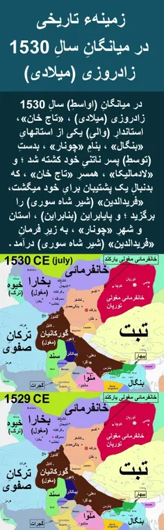 زمینهء تاریخی در میانگانِ (اواسطِ) سالِ 1530 زادروزی (میلادی)