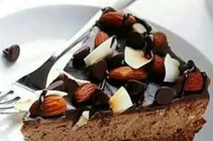 #چیز کیک شکلات و بادام