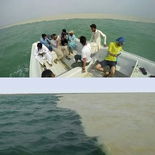 پدیده دریای دو رنگ در خلیج گواتر چابهار