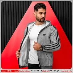 سوییشرت طوسی Adidas مردانه مدلAlkan