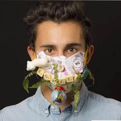 The art project “Maskbook” invites people to design their