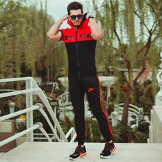 💠ست تیشرت و شلوار زیپ دار مردانه Nike مدلHero