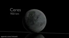 مقایسه و اندازه قطر سیارات و جهان هستی🌙☄💙