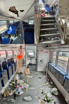 🔴 خسارت هواداران آلمانی به مترو برای عزیمت به استادیوم خا