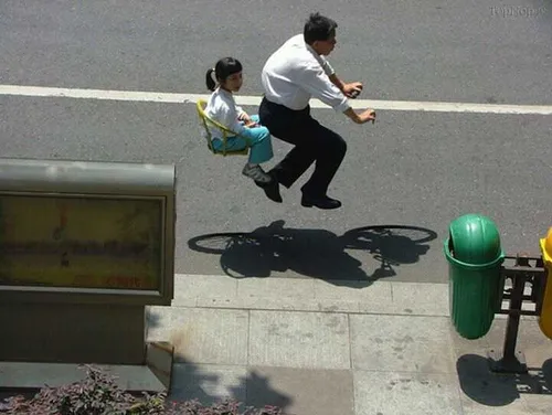 بچه ها دوچرخه ی نامرئی !!!!!! :-o