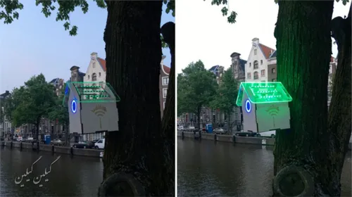 اینا لونه های پرنده ی هوشمند در هلنده که وقتی هوای شهر تم