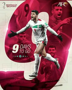 صفحه فارسی AFC با انتشار این پوستر نوشت: 9 روز تا آغاز جا