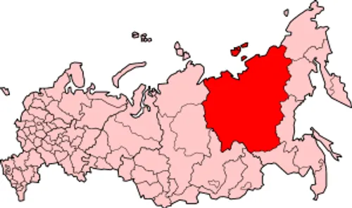 جمهوری یاقوتستان در شمال شرقی روسیه، وسیع ترین زیرمجموعه 
