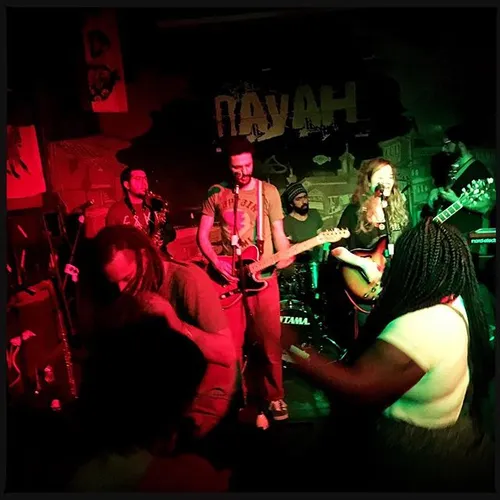 A reggae rock band plays at a club in Istanbul Turkey pho