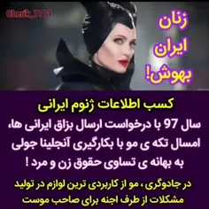 آنجلیناجولی از زنان ایرانی خواسته تا مقداری از موی سرشون 