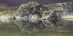 این هم عکس یک صخره وتصویرش درآب درکشوربرمه هست,ﻋﻜﺲ ﺭﻭ به 
