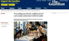✳️ تیتر گاردین: "من خونم را می‌فروشم": میلیون‌ها نفر در ا