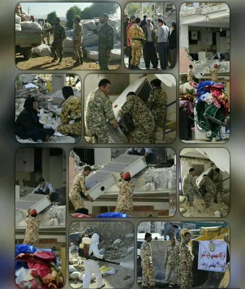 🔴 تلاش های امدادرسانی نیروهای ارتش در مناطق زلزله زده