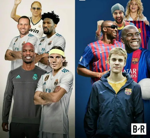 ستاره های ورزش و هنر جهان که طرفدار بارسلونا /رئال مادرید