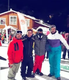 با دوستان رفتیم برف بازی اسکی سواری جاتون خالی
