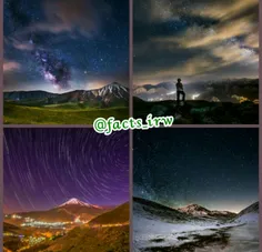 اینجا #ایران است |تصاویری از کهکشان راه شیری در قله #دماو