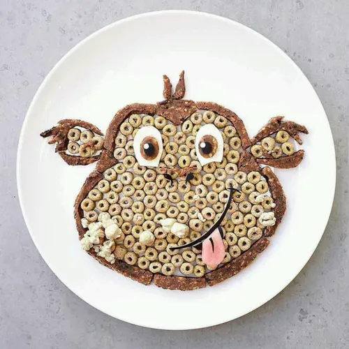 ایده های کارتونی برای تزیین غذای کودک خلاقیت سفره آرایی ه