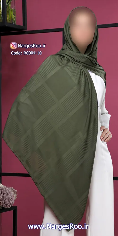 روسری گارزا – دور دست دوز – در ۱۲ رنگ شیک و خاص