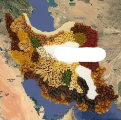 نقشه پراکندگی محصولات باغی کشور عزیزمان ایران سرفراز !