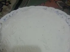 کاور کردن کیک با خامه