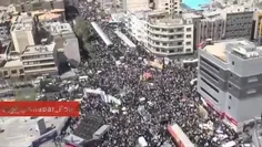 🎥  تصاویر هوایی از حضور تهرانی‌ها در راهپیمایی روز قدس