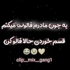 قسم خوردی ها پس فالو کن 😂