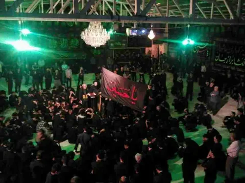 پرچم ضریع امام حسین درشهر برازجان مسجد جنت .