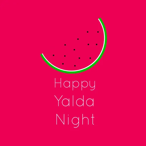 Happy Yalda Yalda night Winter Watermelon Pomegranate