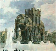 قبل از ساخت برج ایفل، پاریس تندیسی از یک فیل گچی 24 متری 