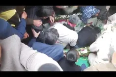 تدفین شهید گمنام توسط استاندار یزد در روستای اسفندآباد اب