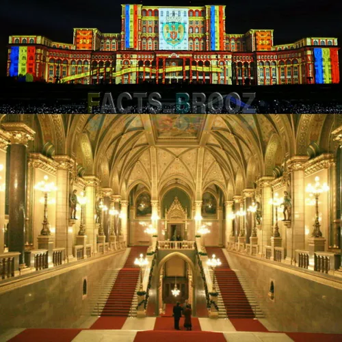 کاخ پارلمان بخارست در 1983 با 1100 اتاق ساخته شد، فرش کاخ