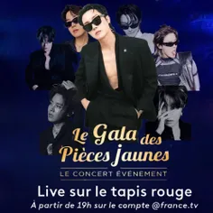 لینک لایواستریم مراسم "Le Gala des Pièces Jaunes" با حضور