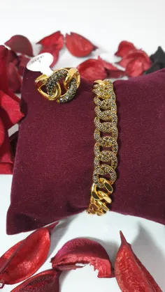 #ست انگشتر و دستبند مشابه طلا #جنس استیل