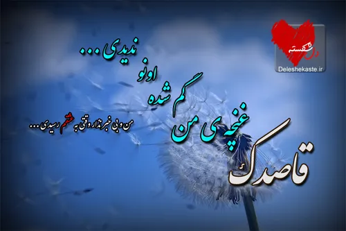 عکس نوشته به نام قاصدک،کاری از خودم لطفا به اشتراک کنید و