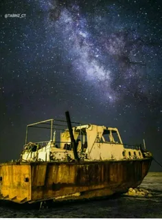 نمایی از شب های بندر شرف خانه ی دریاچه #ارومیه