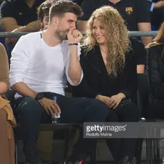 Shakira and gerard pique at basketball match (17/4/2015)