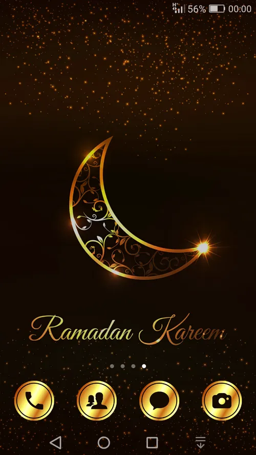 back ground Ramadan moon