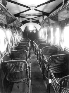 فضای داخلی یک هواپیمای مسافربری (سال 1936) متعلق به شرکت: