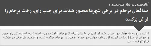 فارس: ابراهیم آقامحمدی در نطق میان دستور خود در جلسه علنی