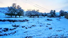 بارش برف پاییزی در کوهستان